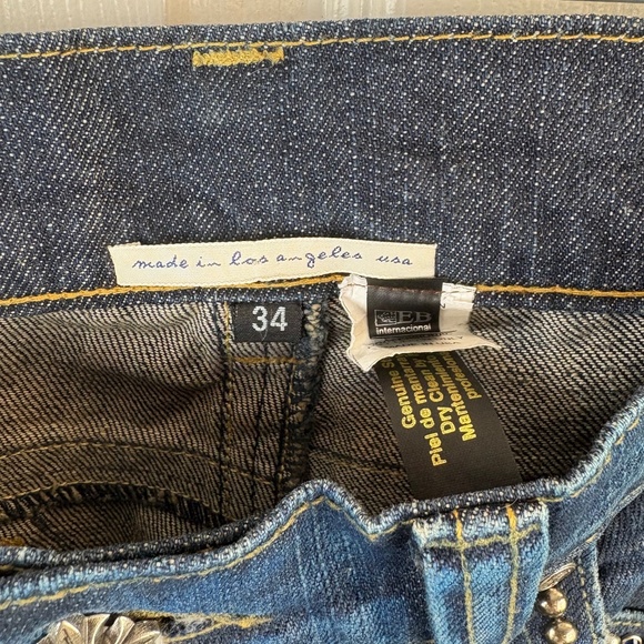 Men's Ira Hoss Rhinestone Beaded Stingray Jeans - Picture 3 of 7